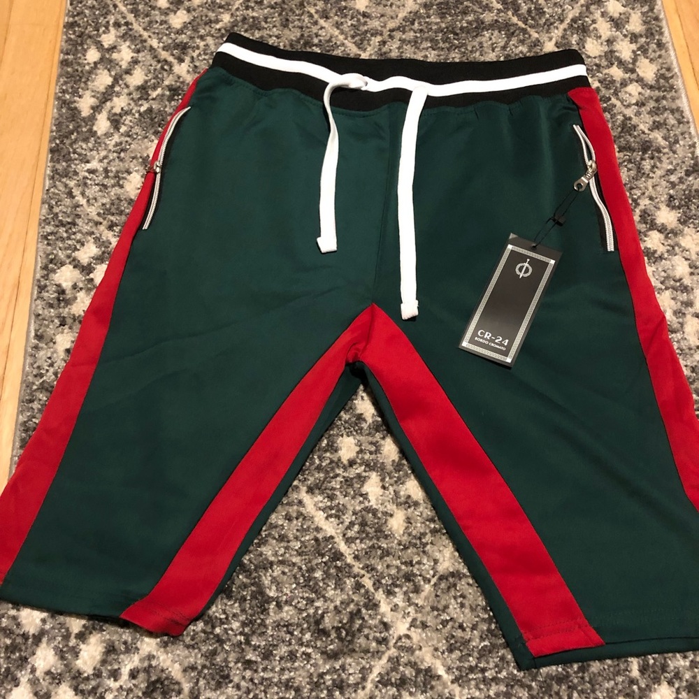 CR-24 Green/Red Long Shorts